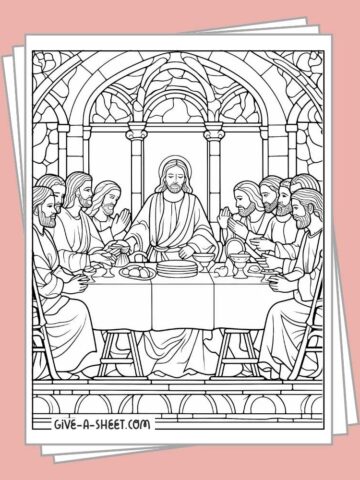 Printable Jesus coloring pages free download.