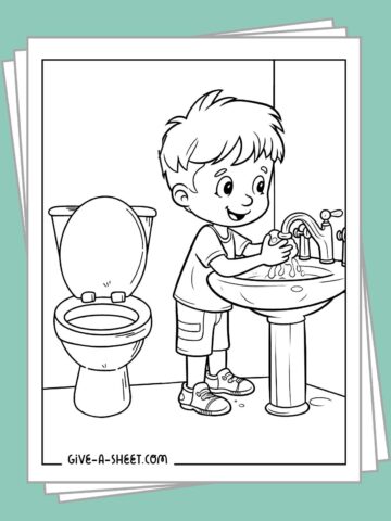 Printable potty training charts coloring pages.