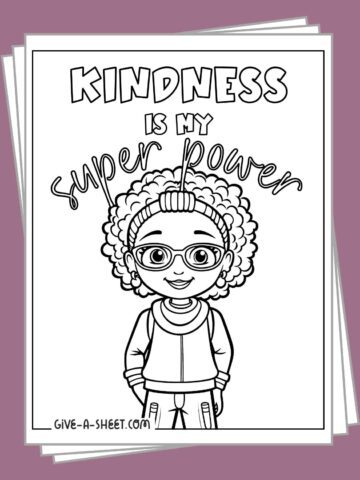 Free kindness coloring pages.