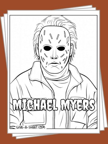 Free printable Michael Myers coloring pages.