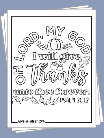 Free printable Christian thanksgiving coloring pages.