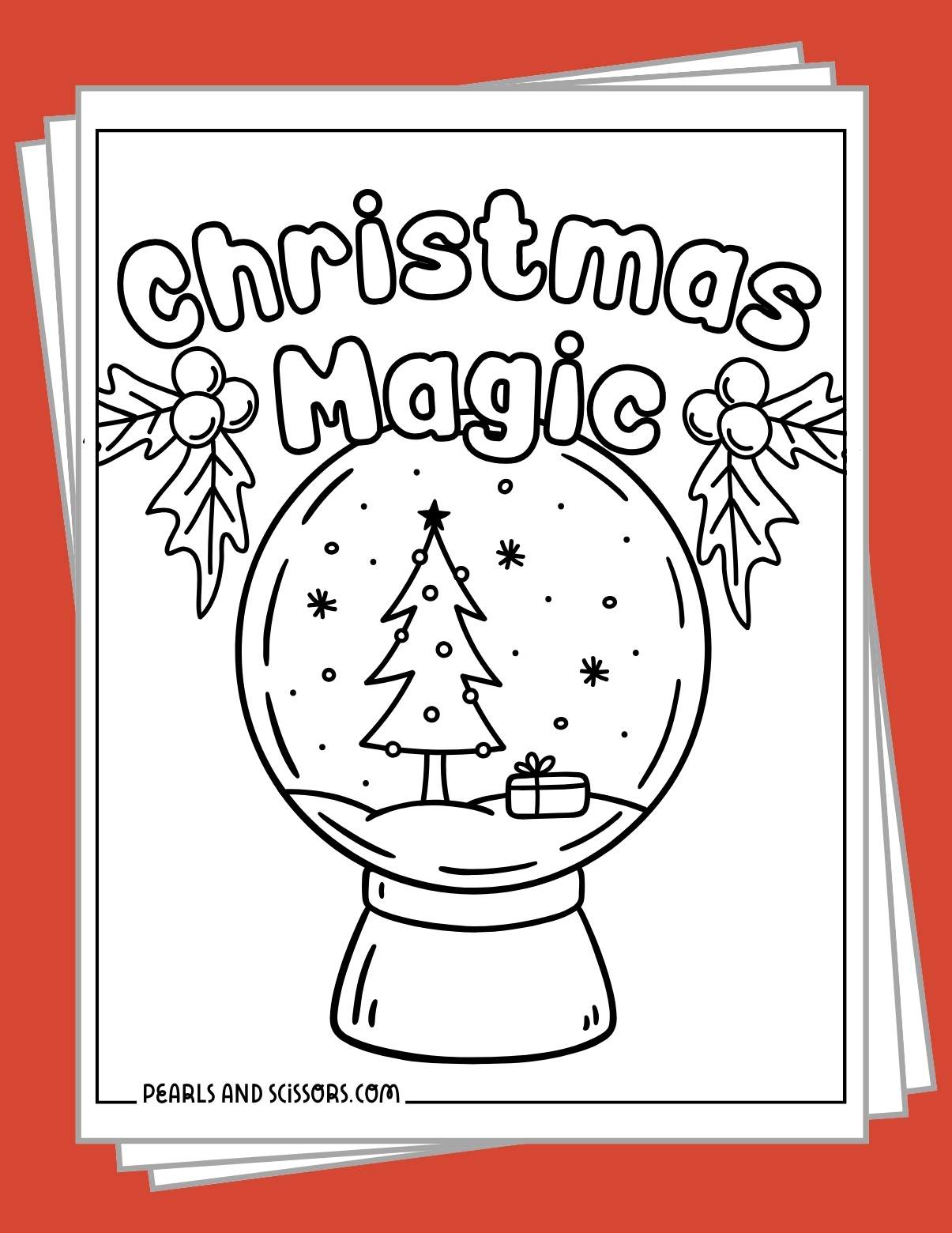 Free printable christmas coloring pages to download.