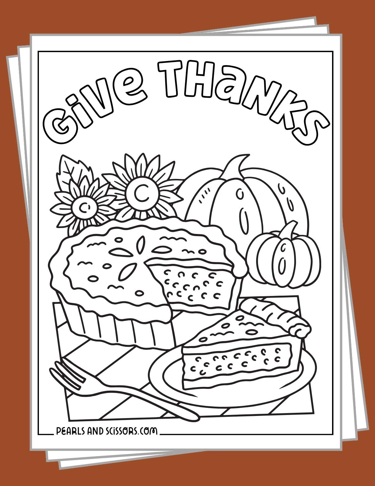 Free printable thanksgiving coloring pages to download.